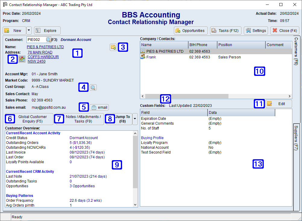 Contact Relationship Manager Contacts Tab Screen Contact Relationship Manager Contacts Tab Screen