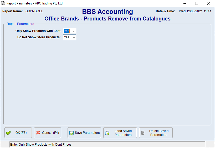 Office Brands - Products Removed from Catalogues Screen Office Brands - Products Removed from Catalogues Screen