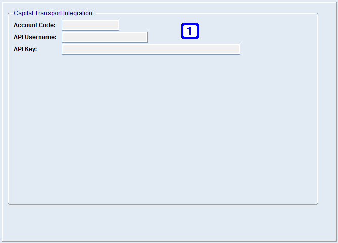 System Parameter Maintenance - Capital Transport Integration Screen System Parameter Maintenance - Capital Transport Integration Screen