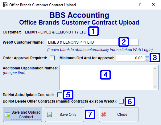 Office Brands Customer Contract Upload Screen Office Brands Customer Contract Upload Screen