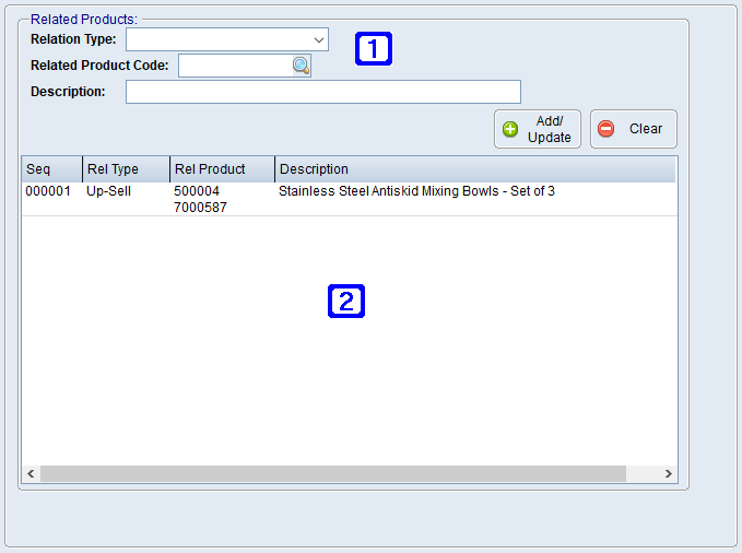 Related Products Tab Screen Related Products Tab Screen