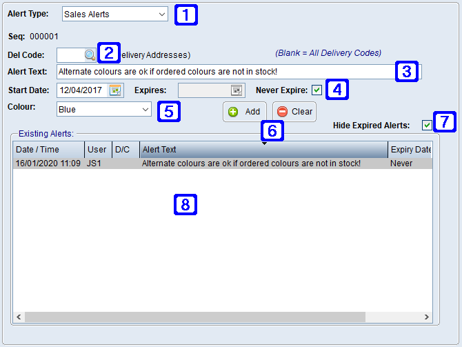 Alerts Tab Screen Alerts Tab Screen