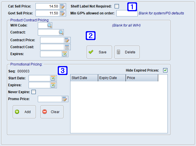 Pricing Tab Screen Pricing Tab Screen
