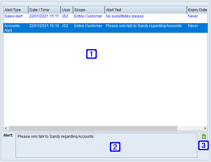 Alerts Tab Screen Alerts Tab Screen