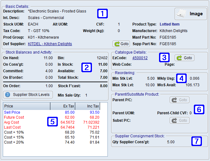 General Information Tab Screen General Information Tab Screen